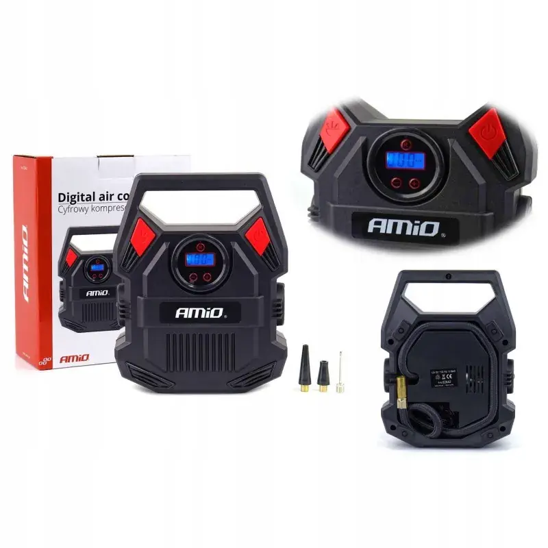 Premium MOCNY KOMPRESOR SPRĘŻARKA DO POMPOWANIA KÓŁ Z LED
