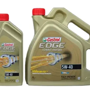 Wysoka jakość Castrol EDGE Titanium Turbo Diesel 5W-40 4L + 1L